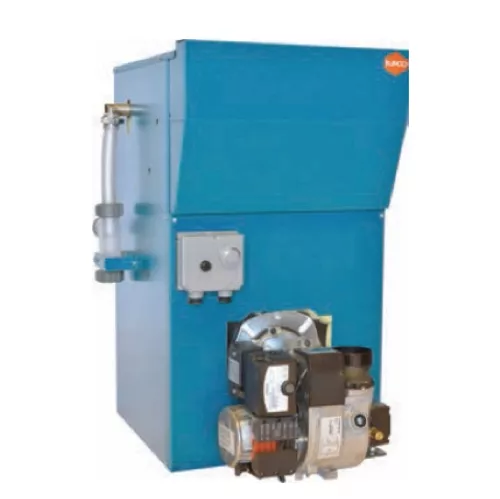 Blue heating boiler